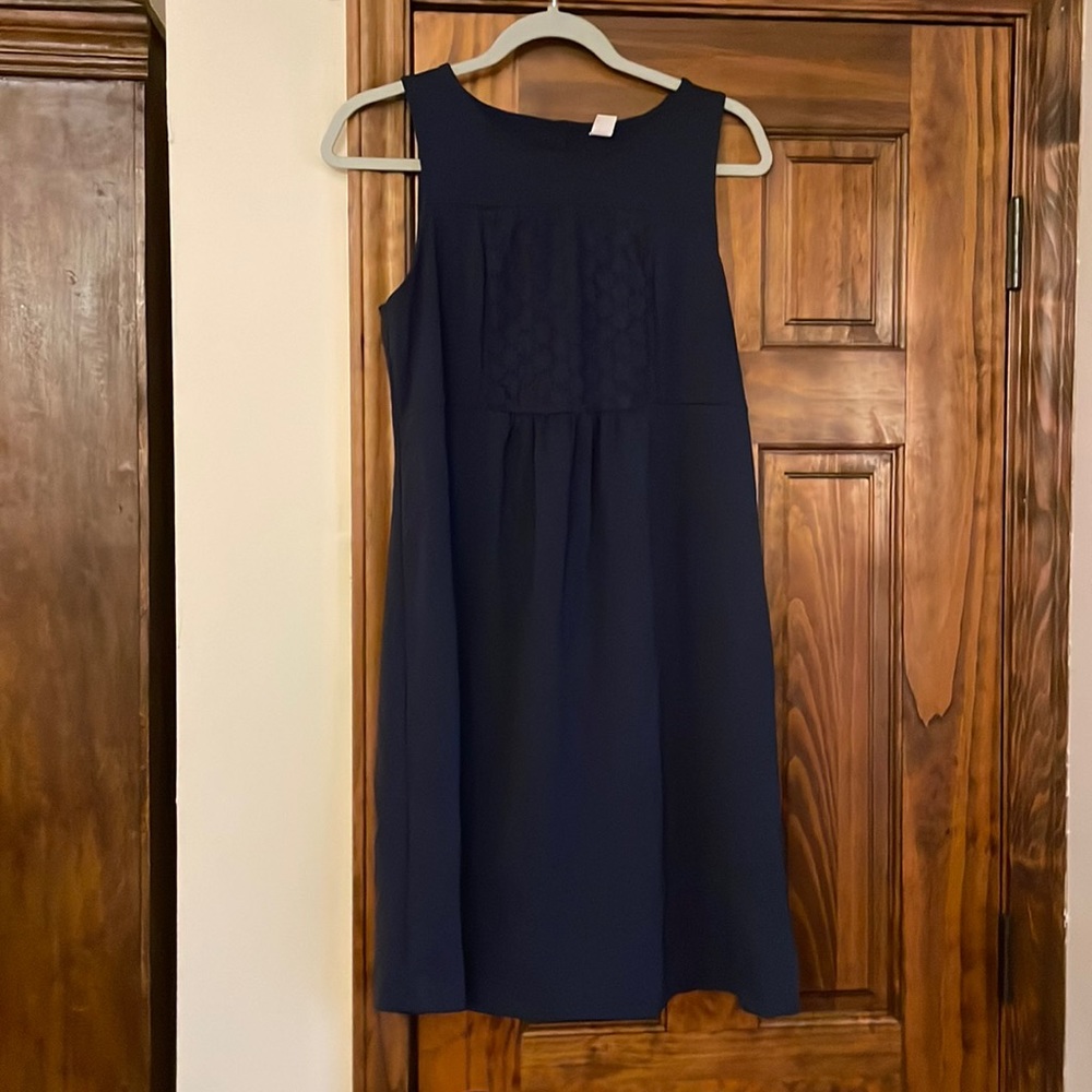 Navy Cotton sleeveless dress